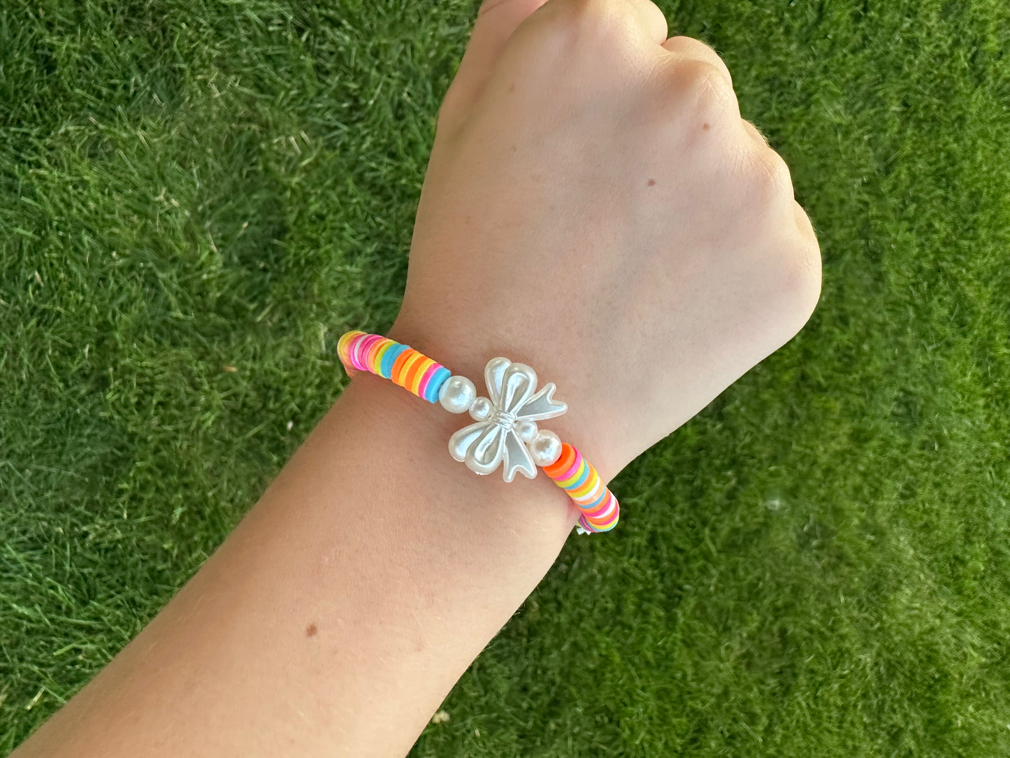 Beautiful Rainbow Bow Bracelet